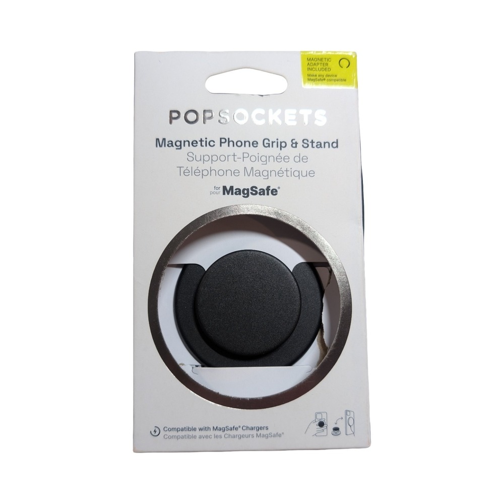 14-O PopSockets PopGrip Magnetic Phone Grip & Stand MagSafe - Black